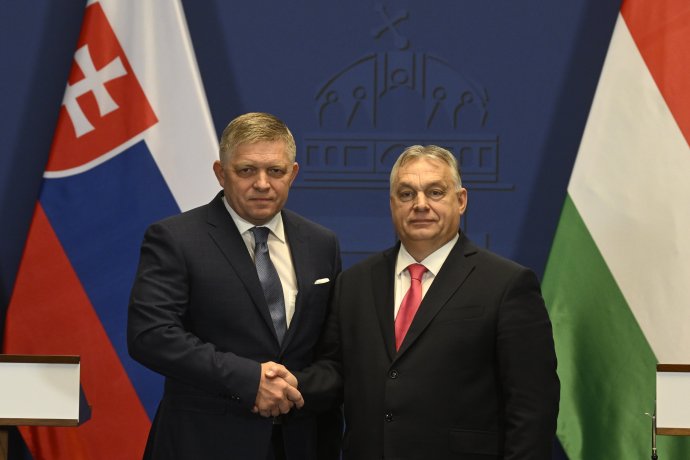 Robert Fico és Orbán Viktor Budapesten. Fotó - TASR/MTI