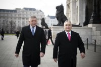 Robert Fico a Viktor Orbán v Budapešti. Foto - TASR/MTI