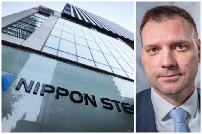 Minister životného prostredia Tomáš Taraba inicioval stretnutie s novým možným vlastníkom košických železiarní - japonským Nippon Steel. Foto - Nippon Steel a Denník N