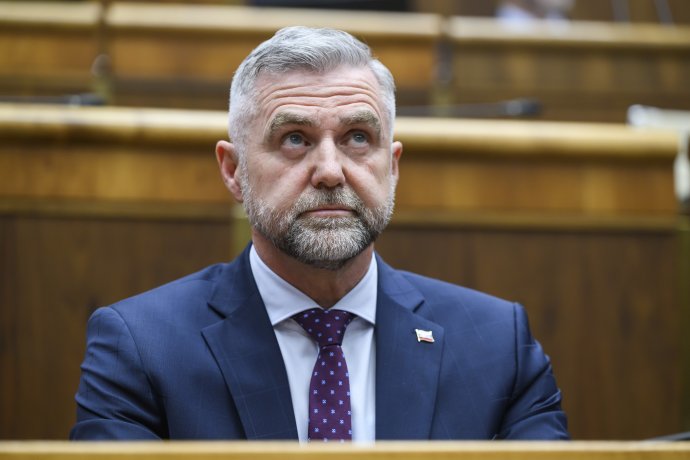 Tibor Gašpar a parlamentben. Fotó - TASR