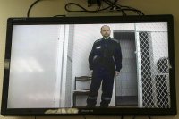 Ruský opozičný aktivista Vladimir Kara-Murza na videozázname zo sibírskej trestaneckej kolónie 22. februára 2024. Foto – TASR/AP