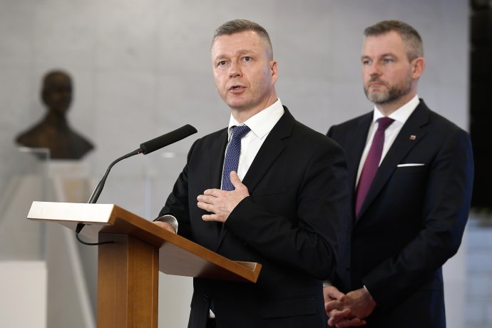 Forró Krisztián és Peter Pellegrini. Fotó - TASR