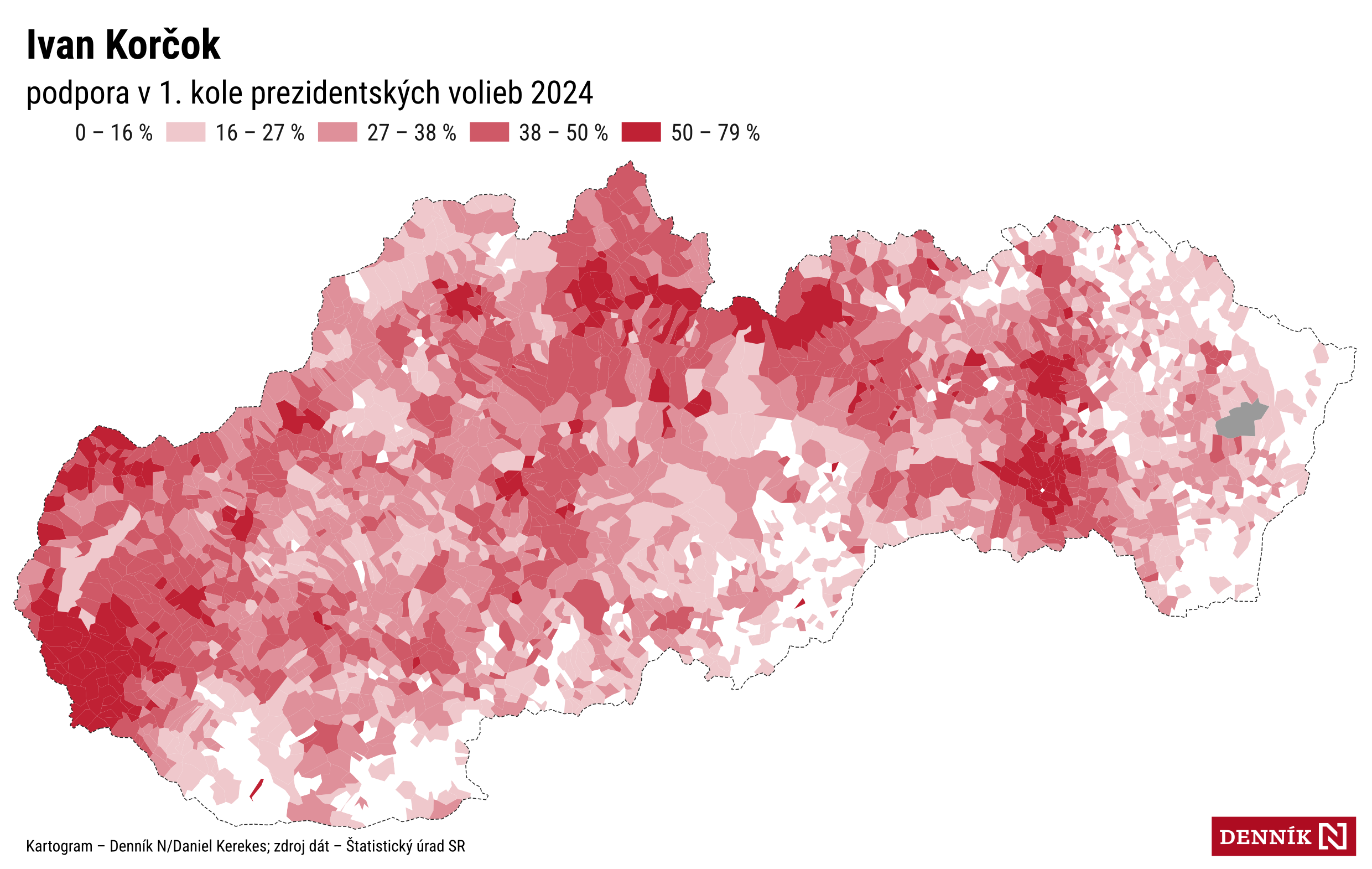 Bašty a&nbsp;rezervy: Korčok má ešte potenciál na Orave a&nbsp;Spiši, Pellegrini na Považí a&nbsp;hornej Nitre (+ mapy)