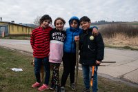 Deti z osady Strelník v Letanovciach. Foto N – Filip Zacher