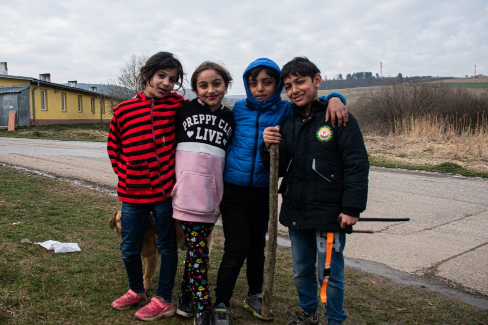 Deti z osady Strelník v Letanovciach. Foto N – Filip Zacher