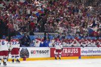 Hokejisti Česka na MS 2024 v Prahe. Foto - TASR/AP