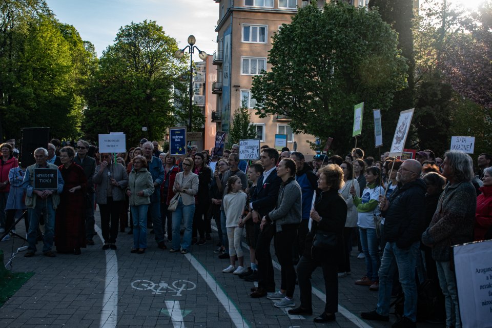 Protest proti rušeniu RTVS aj v Poprade, podľa