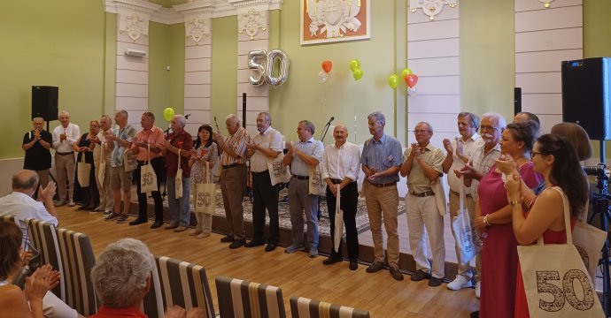 A Honismereti Kerékpártúra szervezői és társszervezői. Fotó - Napunk, Ibos Emese