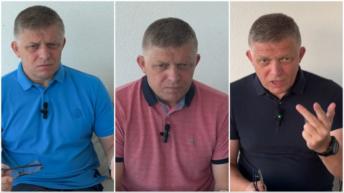 Robert Fico a szabadsága alatt 2024 júliusában. Fotó - FB, RF videóinak képkockái