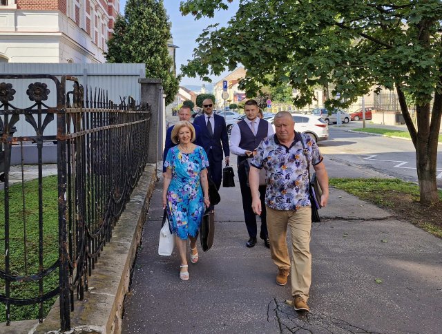 Dušan Kováčik minulý týždeň prvýkrát prišiel na súd bez pút a bez väzenskej rovnošaty. Foto - N