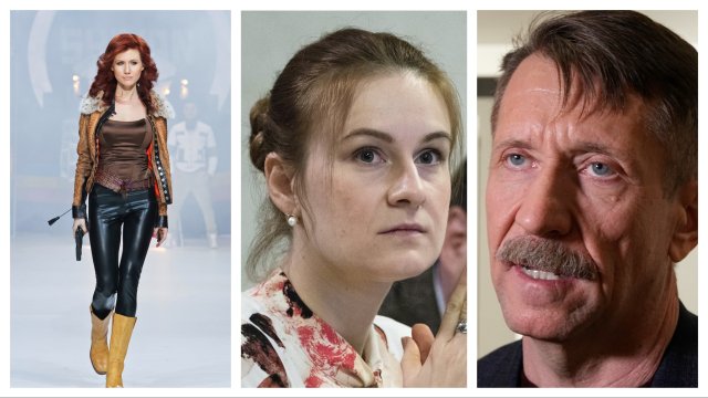 Zľava Anna Chapmanová, Maria Butinová a Viktor But. Foto - TASR/AP