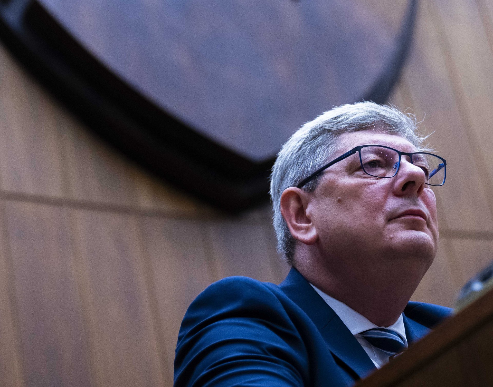 Na snímke minister spravodlivosti SR Boris Susko (SMER-SD) počas 17. schôdze Národnej rady SR, ktorá bola zvolaná k jeho odvolaniu 20. augusta 2024 v Bratislave. FOTO TASR - Jakub Kotian