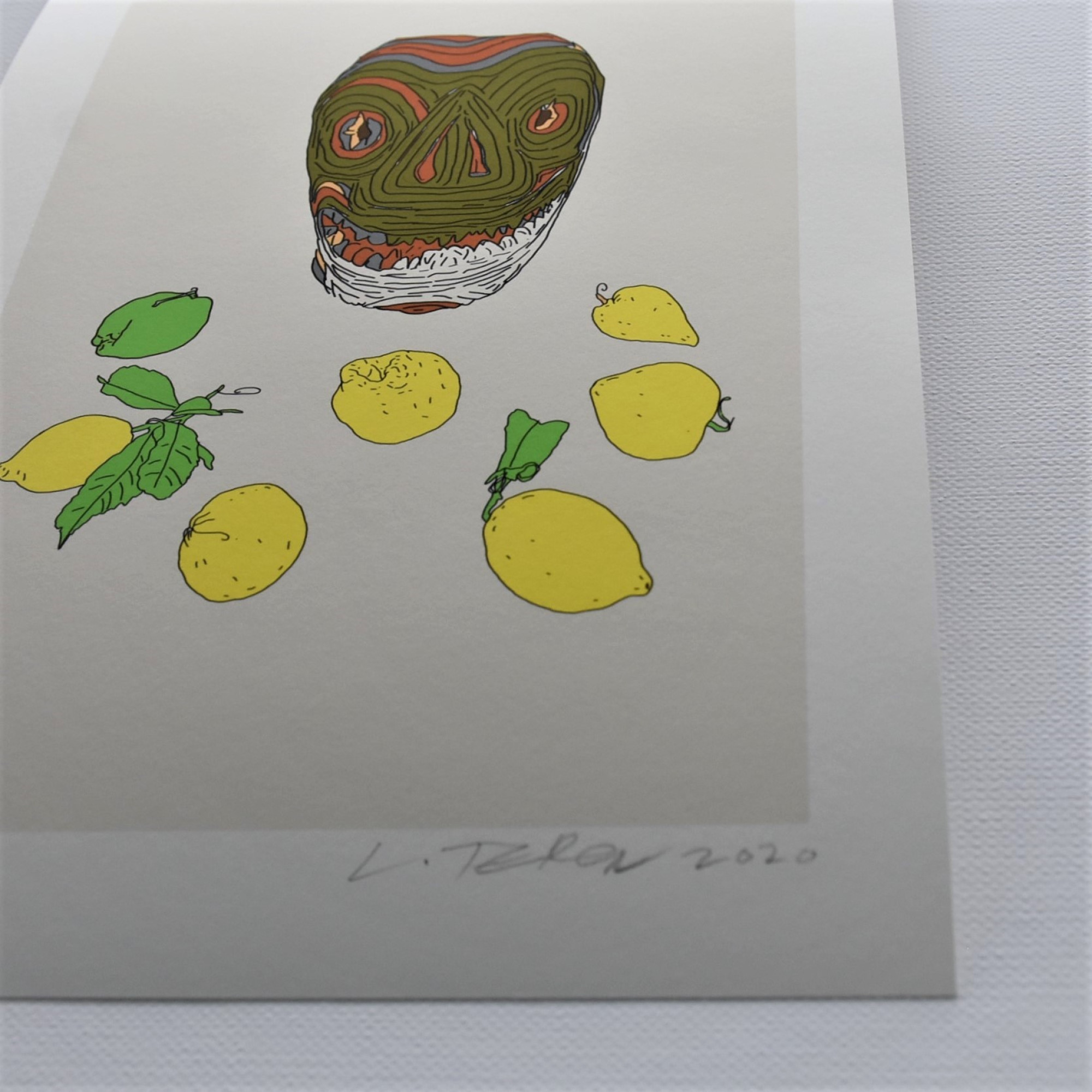Terenove grafiky: Maska s citrónmi