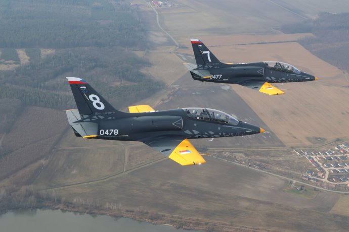 L-39 Skyfox kiképzőgépek a levegőben. Fotó - FB/Aero Vodochody
