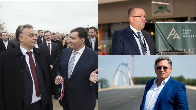 Orbán Viktor, Mészáros Lőrinc, Paár Attila és Szíjj László. Kollázs - Napunk