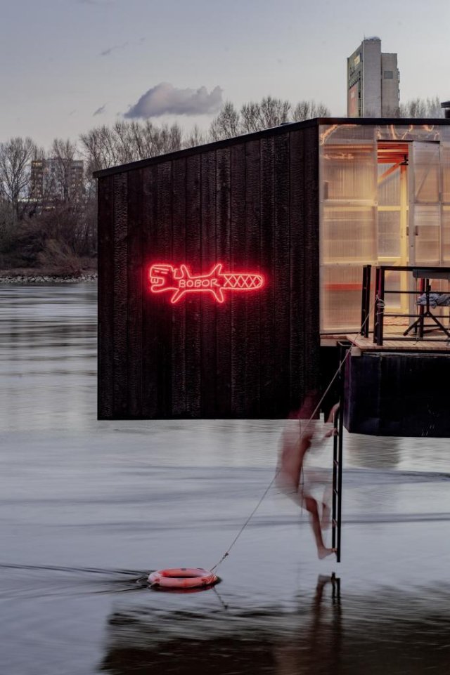Komunitná sauna Bobor v Bratislave (architektúra: Martin Šichman, Matej Kurajda). Foto – Katarína Janičková