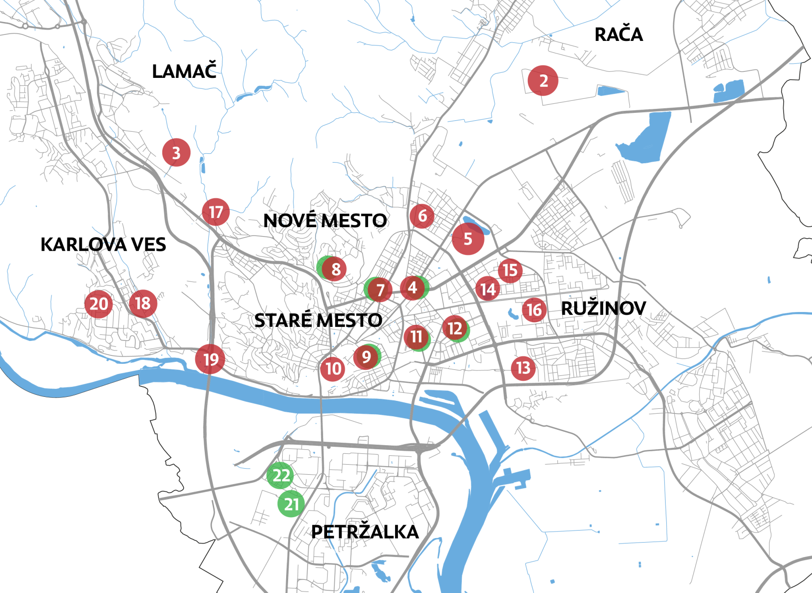 Strávili sme deň a&nbsp;noc so zásahovou jednotkou mestskej polície. Pozrite si mapu rizikových miest Bratislavy