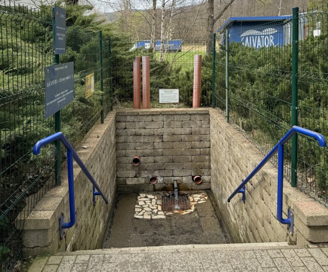 Minerálny prameň v obci Lipovce. Foto - TASR