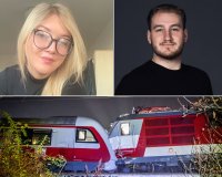 Sabína Ambrózová a Matúš Hudec. 
Foto - archív študentov a foto N - Tomáš Benedikovič