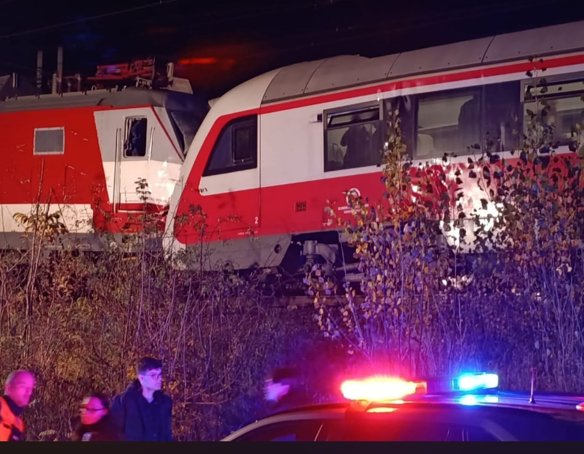 Nehoda vlakov v Pezinku.