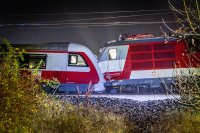 Zrážka vlakov v Pezinku. Foto N - Tomáš Benedikovič