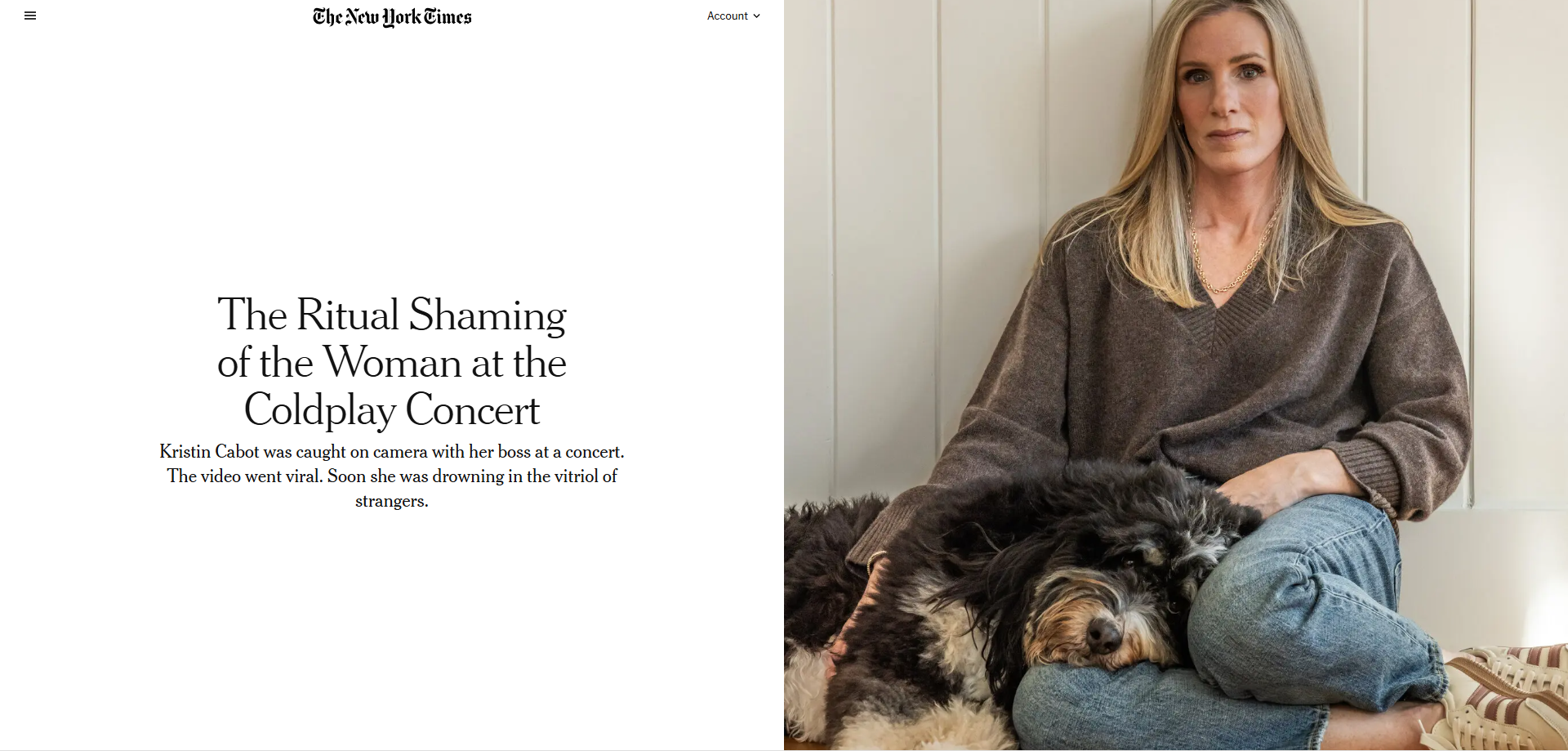 Žena z koncertu Coldplay prvýkrát verejne prehovorila. Objatie so šéfom zničilo život jej aj jej deťom