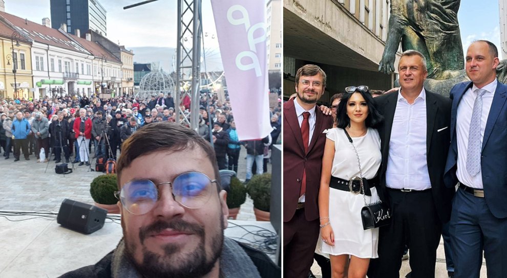Riabov z TASR má byť nestranný, no fotí sa v tričku SNS. Vylúčili ho zo ...