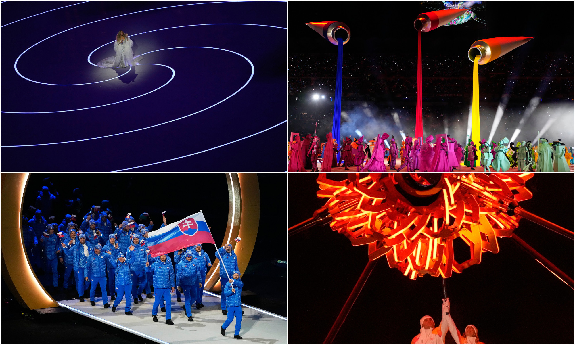 Mariah Carey, holubica mieru či dva olympijské ohne. Najlepšie fotografie z&nbsp;otvorenia olympiády