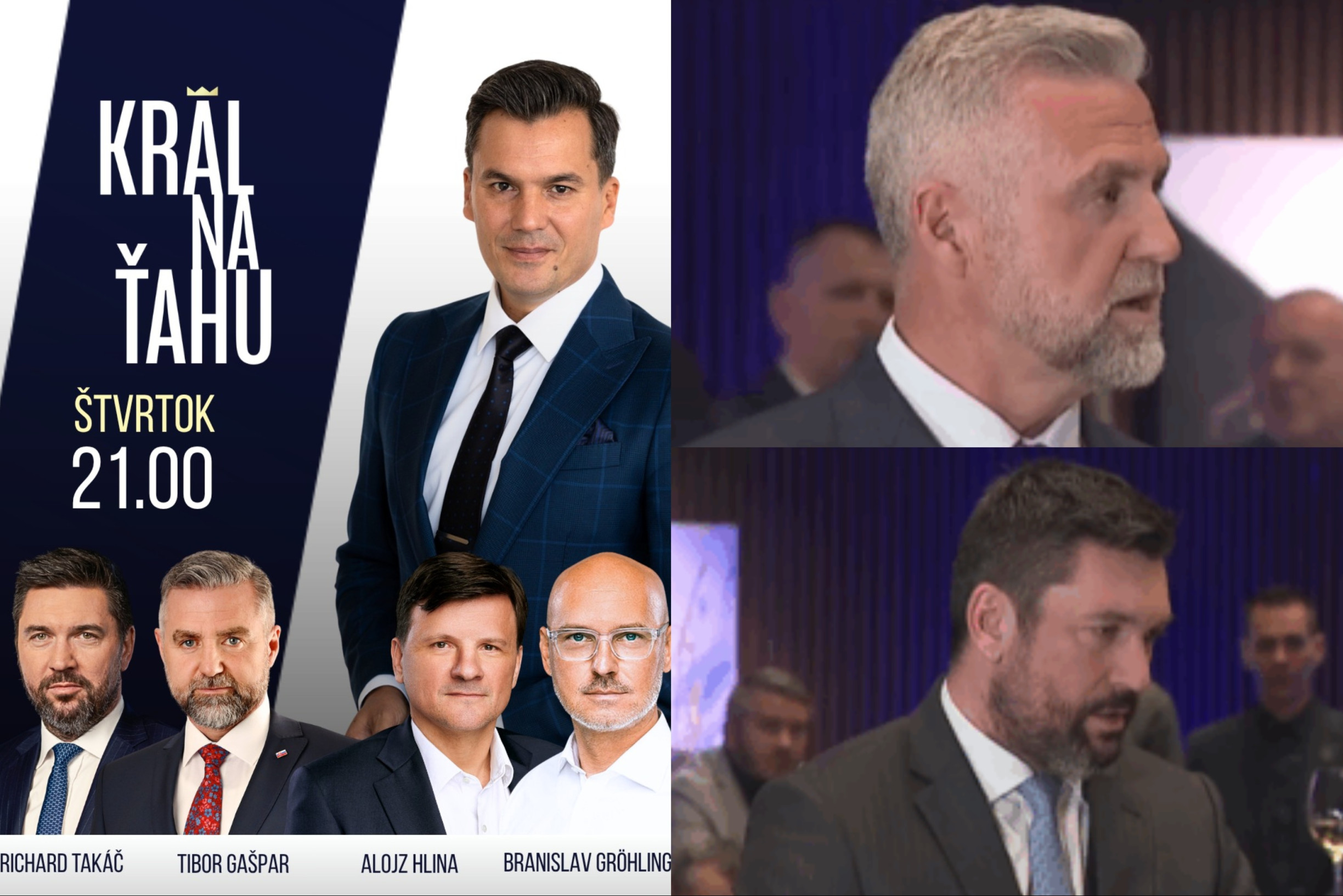 Čo mali Gašpar a Takáč v televízii v uchu? Zdá sa, že nič