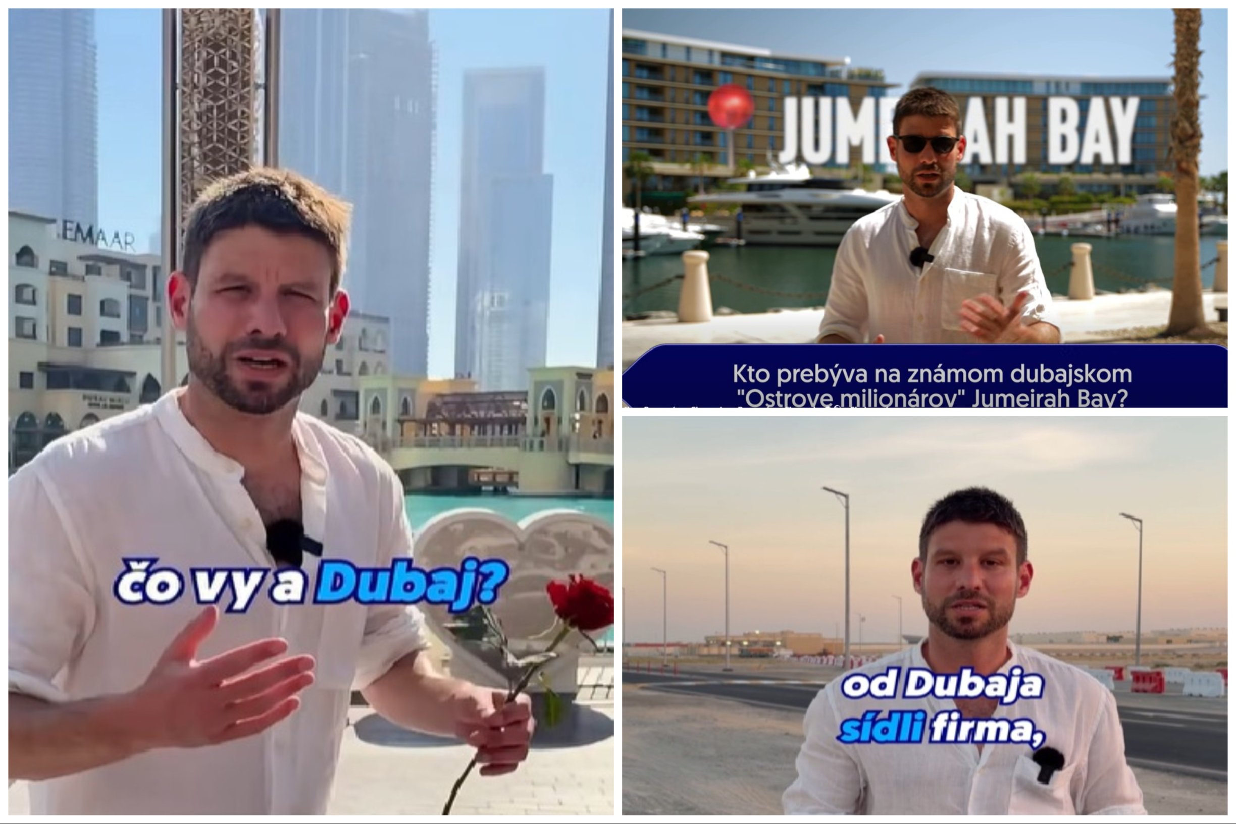 Šimečka a Dubaj: ukazuje luxus Ficových blízkych aj paroduje Ružu pre nevestu
